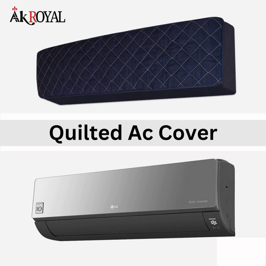 Quilted AC Cover - Dark Blue