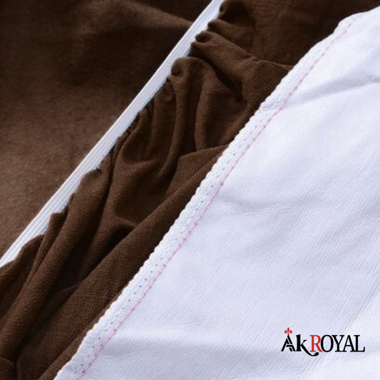 Terry 100% Waterproof Mattress Cover In Brown Color