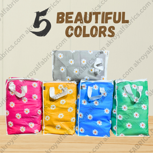 Durable Non-Woven Storage Organizer – Floral Design
