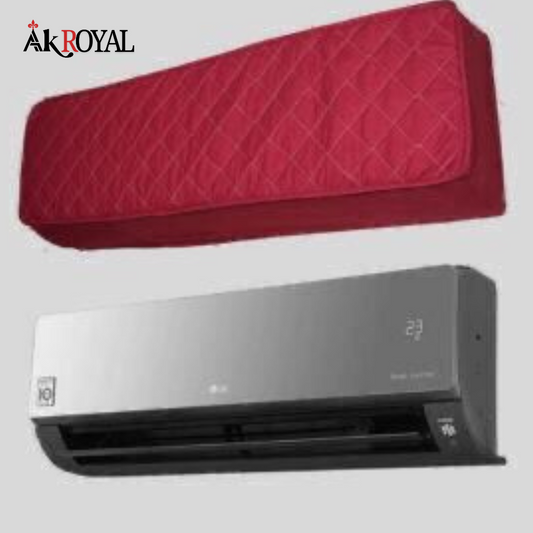 Quilted AC Cover - Maroon
