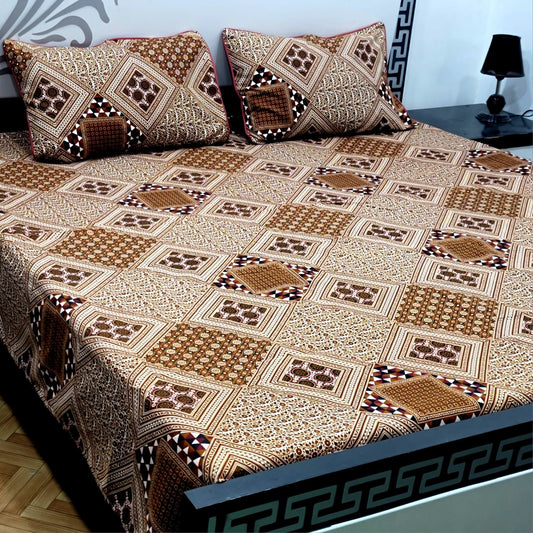 3D-Crystal Bed Sheets-B132