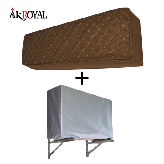 Quilted AC Cover - Copper Brown