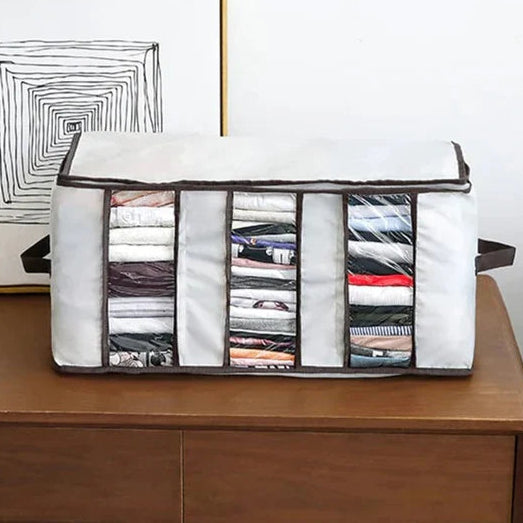 3-Compartment Clothes Storage Bag | Storage Organizer