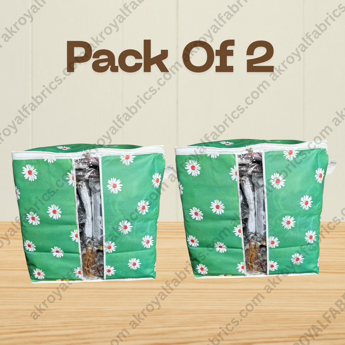 Durable Non-Woven Storage Organizer –  Floral Design