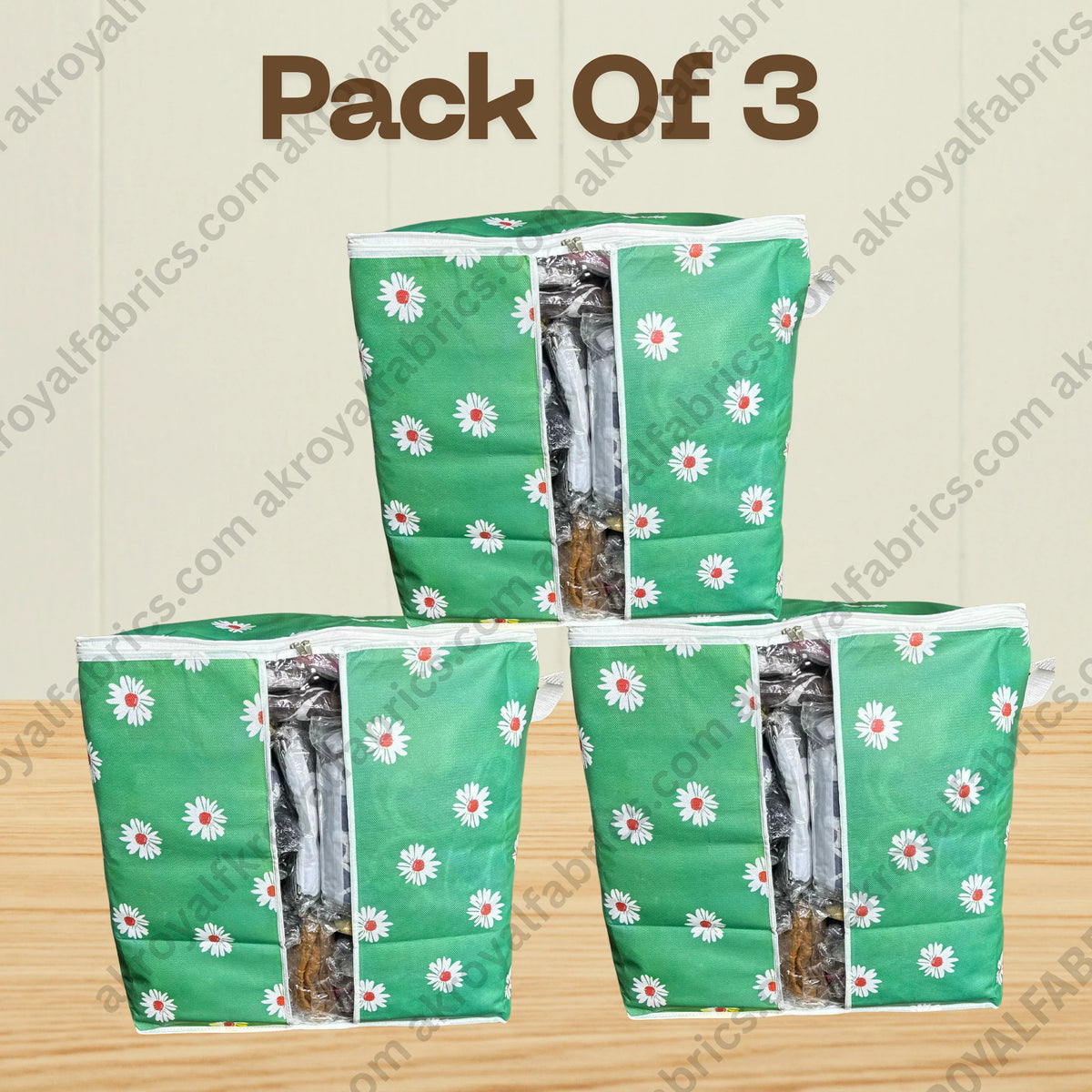 Durable Non-Woven Storage Organizer –  Floral Design