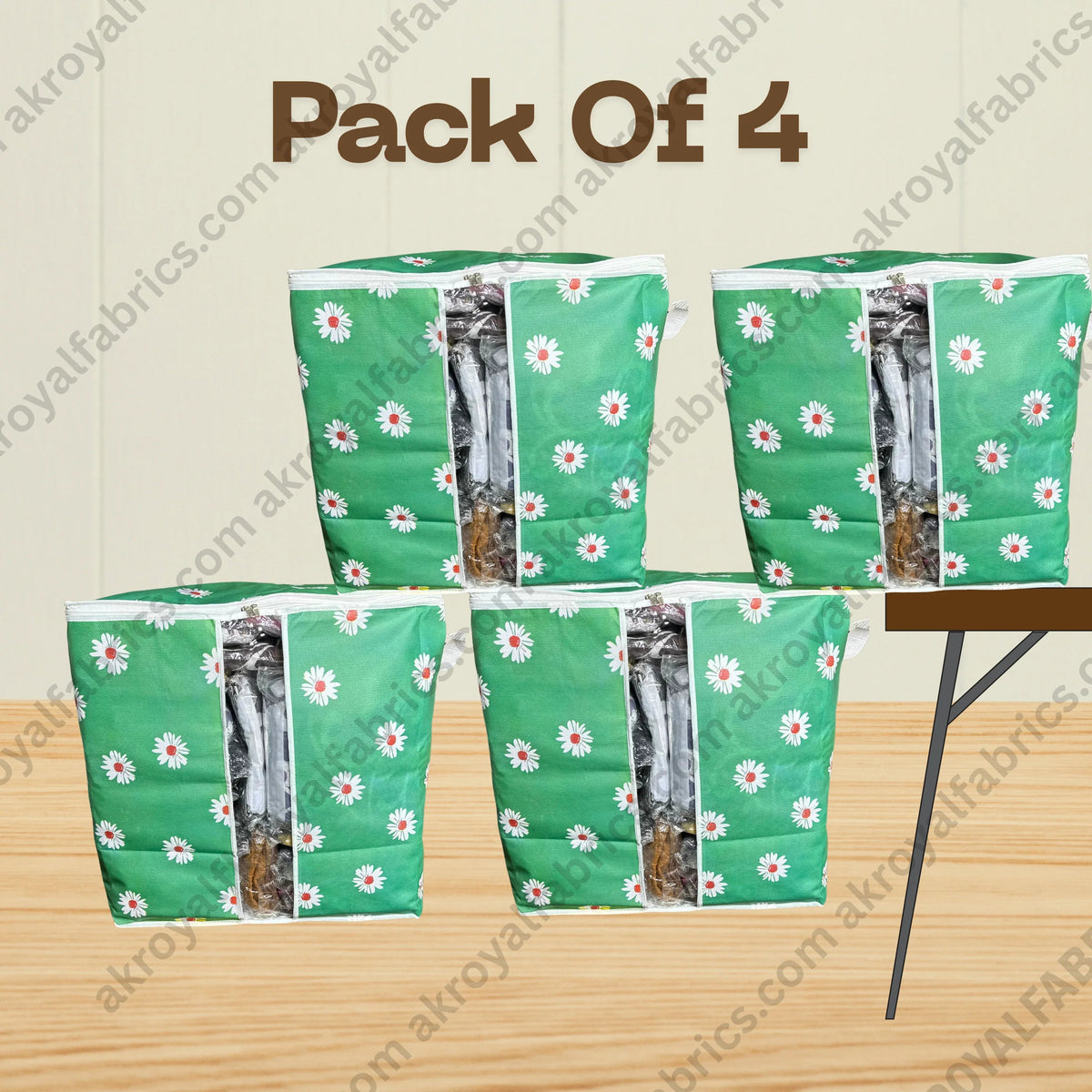 Durable Non-Woven Storage Organizer –  Floral Design