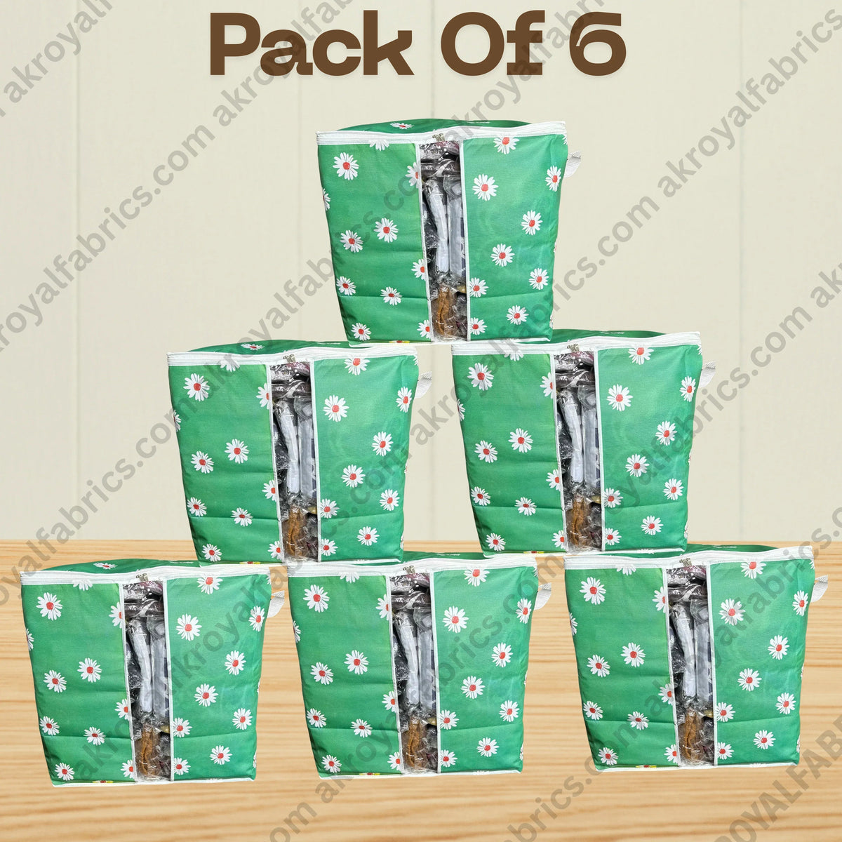 Durable Non-Woven Storage Organizer –  Floral Design
