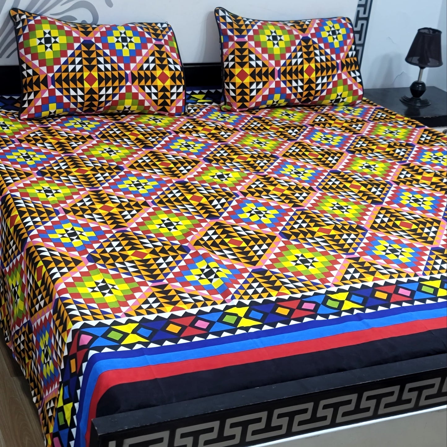 3D-Crystal Bed Sheets-B163