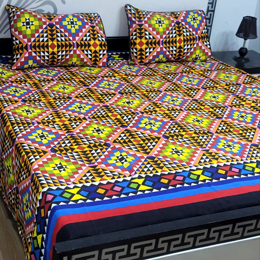 3D-Crystal Bed Sheets-B163