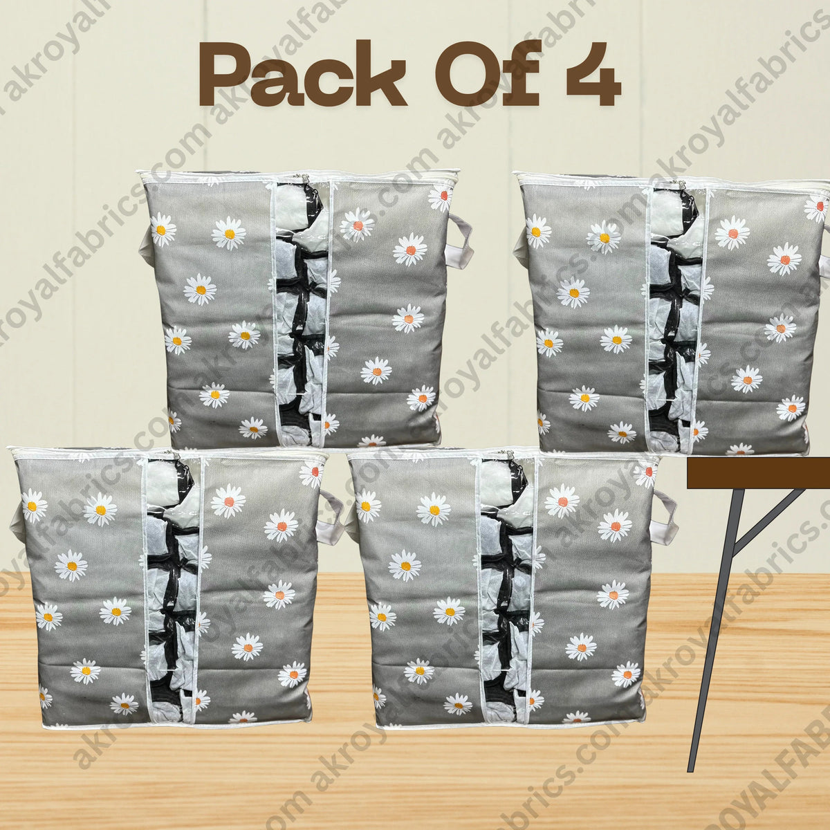 Durable Non-Woven Storage Organizer –  Floral Design