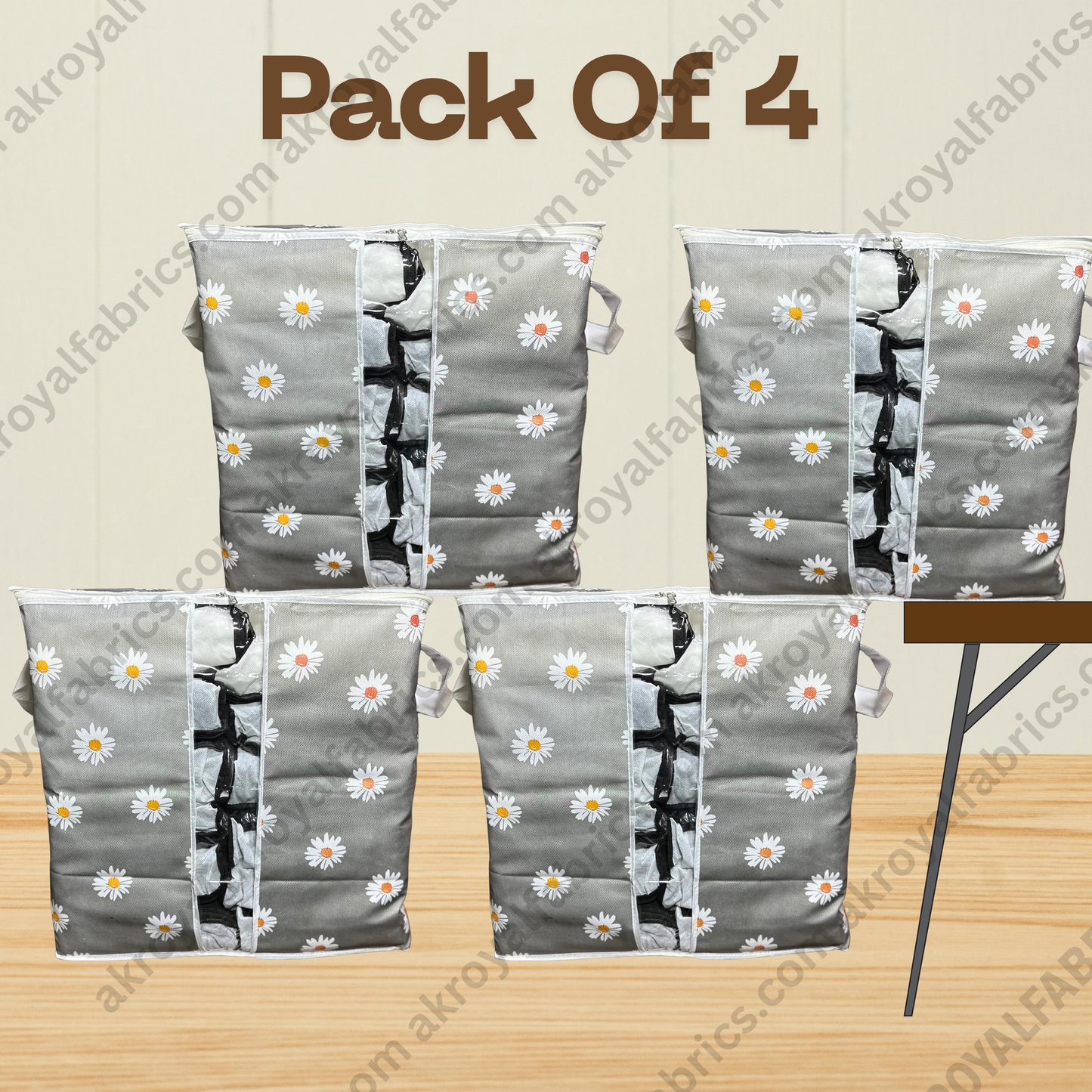 Durable Non-Woven Storage Organizer –  Floral Design