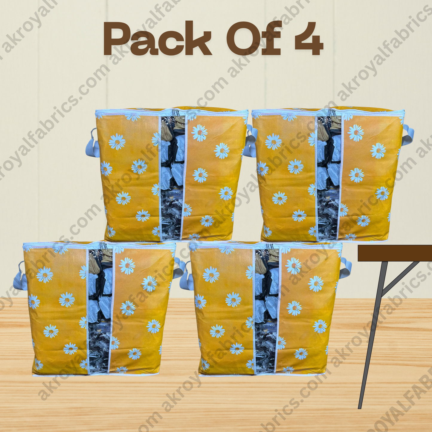 Durable Non-Woven Storage Organizer –  Floral Design