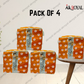 Durable Non-Woven Storage Organizer – Orange Floral Design