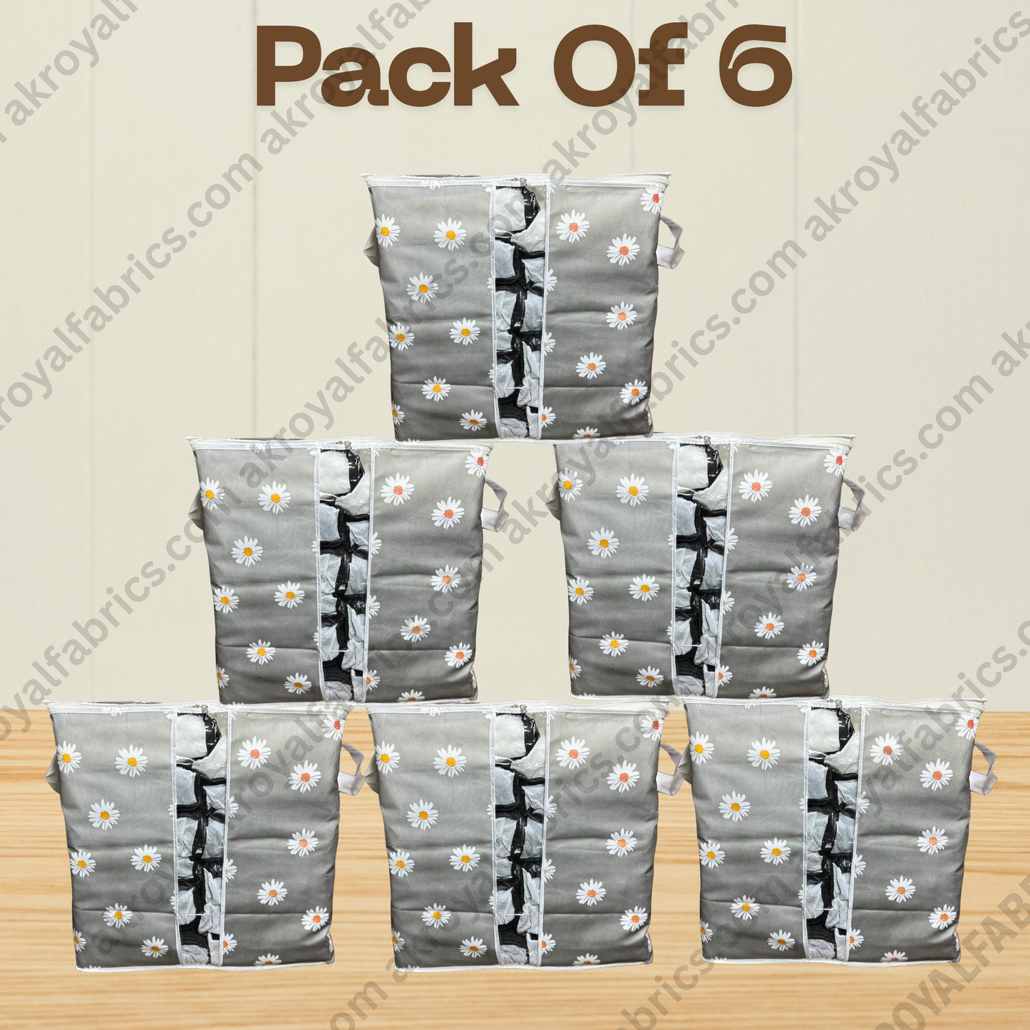 Durable Non-Woven Storage Organizer –  Floral Design