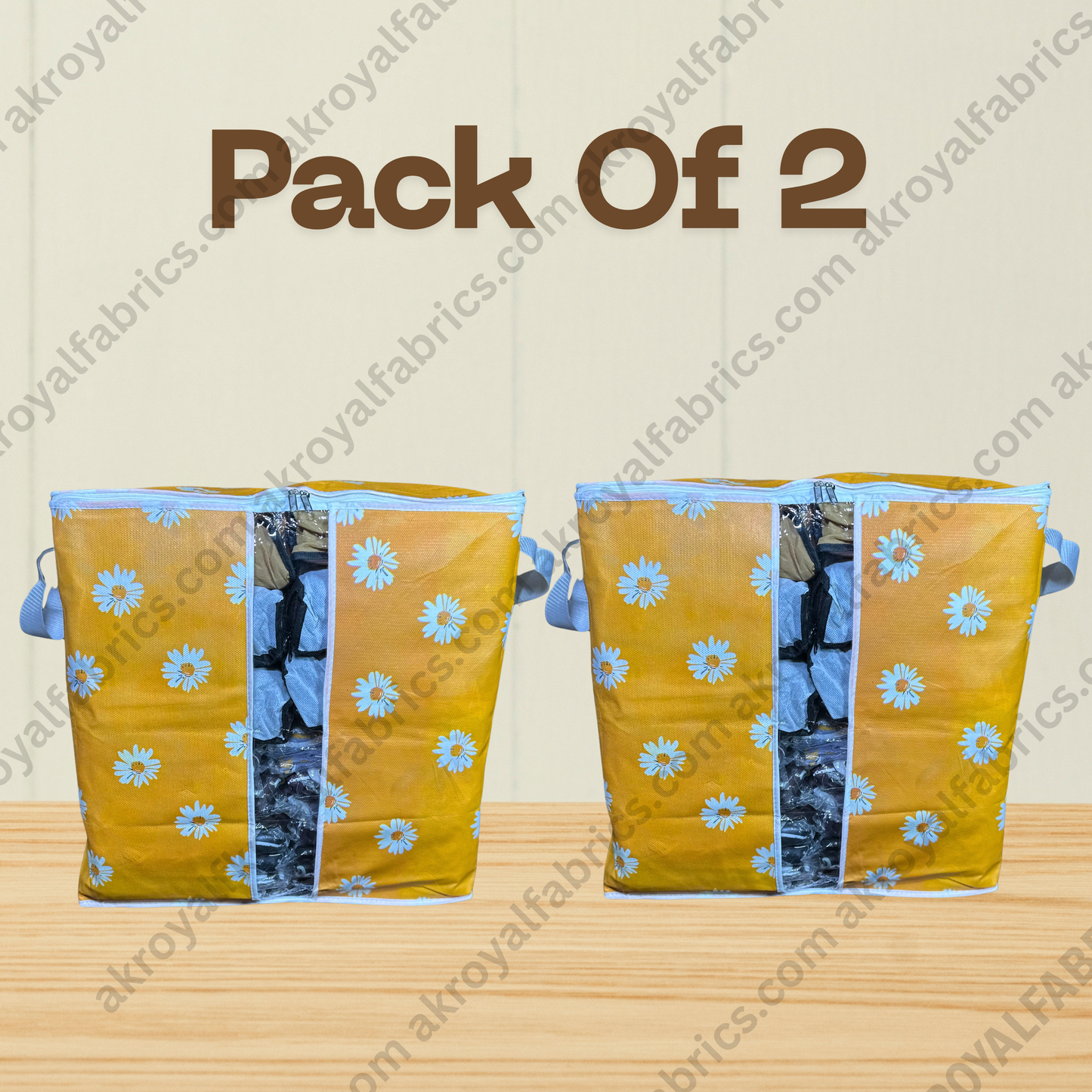 Durable Non-Woven Storage Organizer –  Floral Design