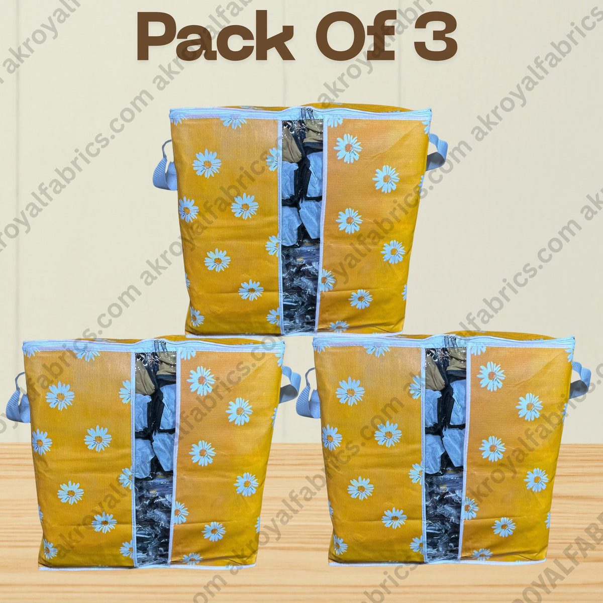 Durable Non-Woven Storage Organizer –  Floral Design