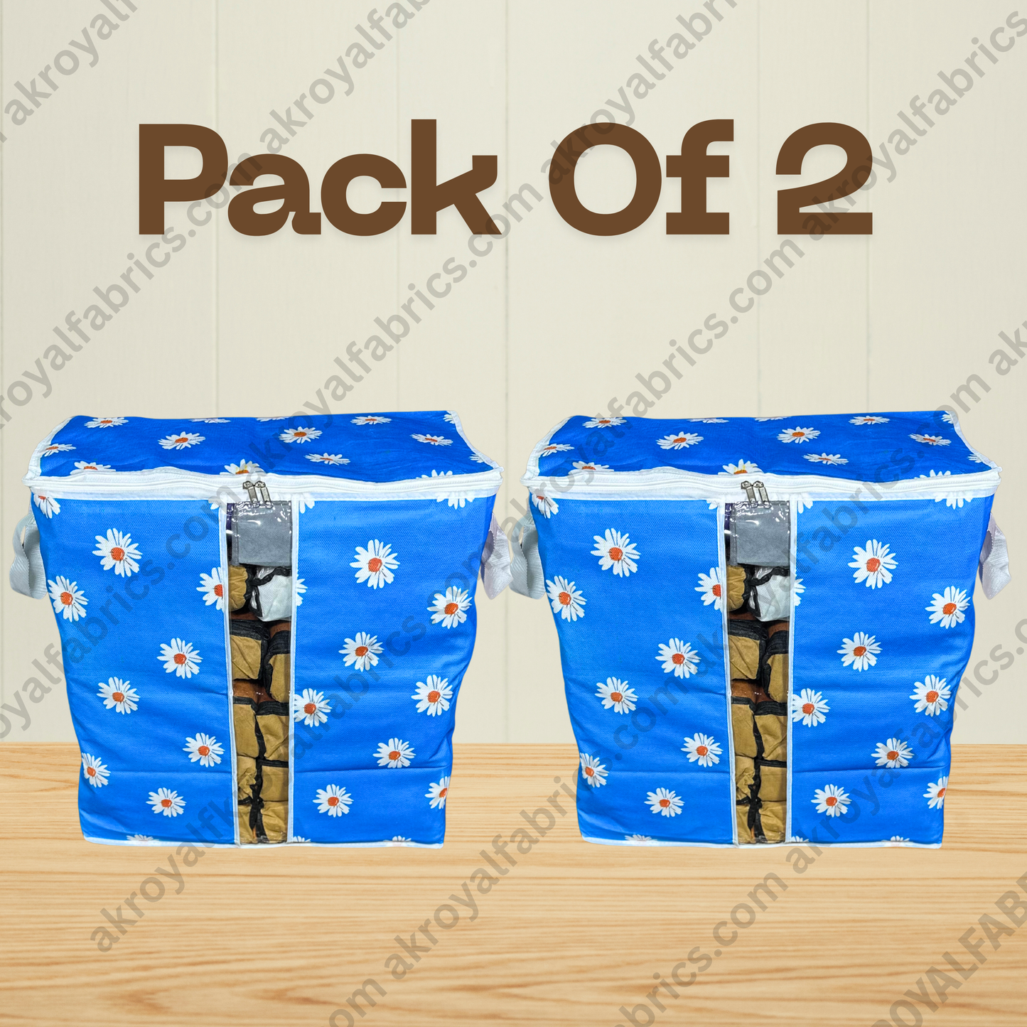 Durable Non-Woven Storage Organizer –  Floral Design