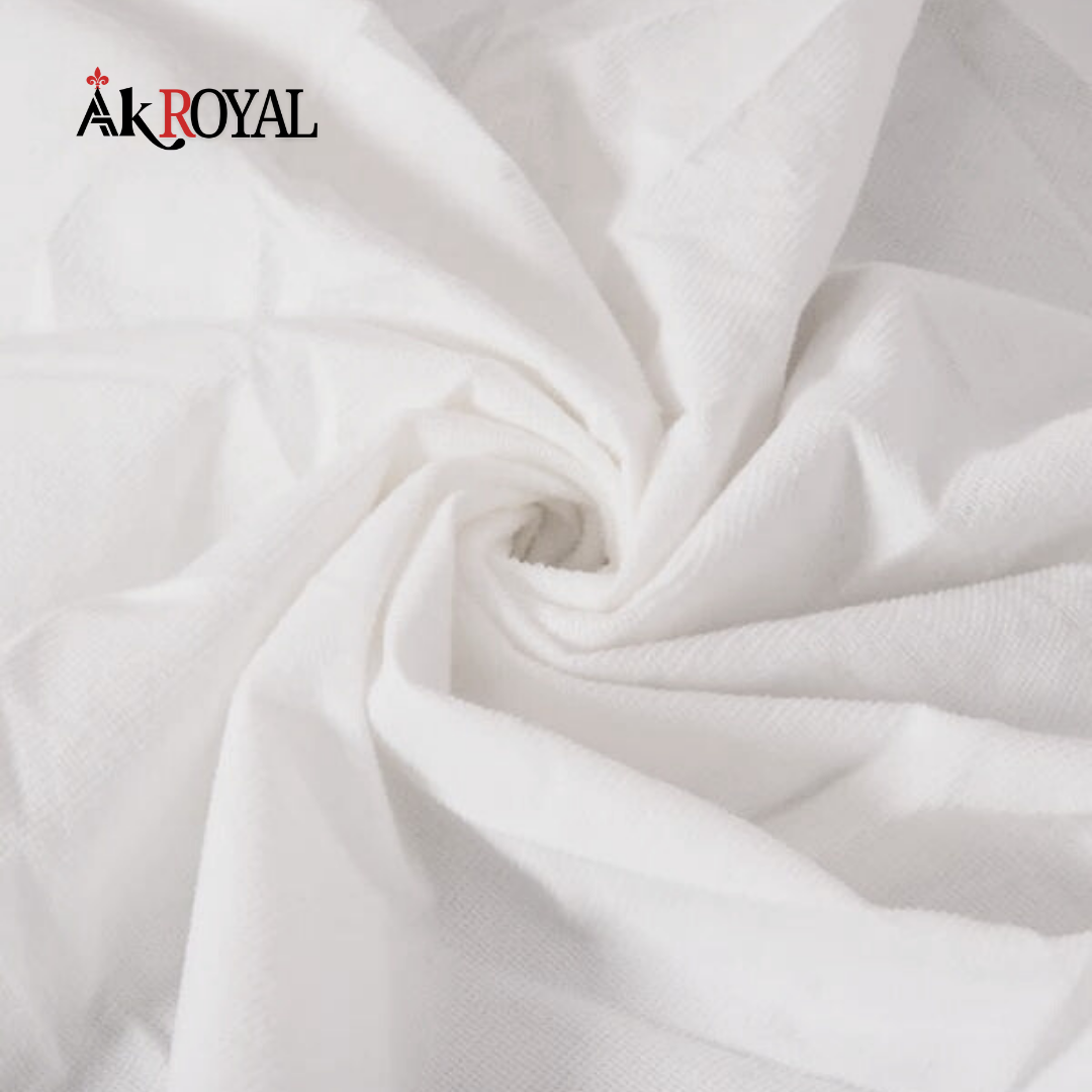 Terry 100% Waterproof Mattress Cover In White Color