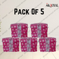 Durable Non-Woven Storage Organizer – Pink Floral Design