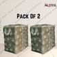 Durable Non-Woven Storage Organizer – Grey Floral Design