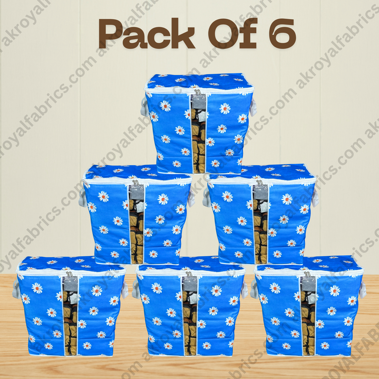 Durable Non-Woven Storage Organizer –  Floral Design