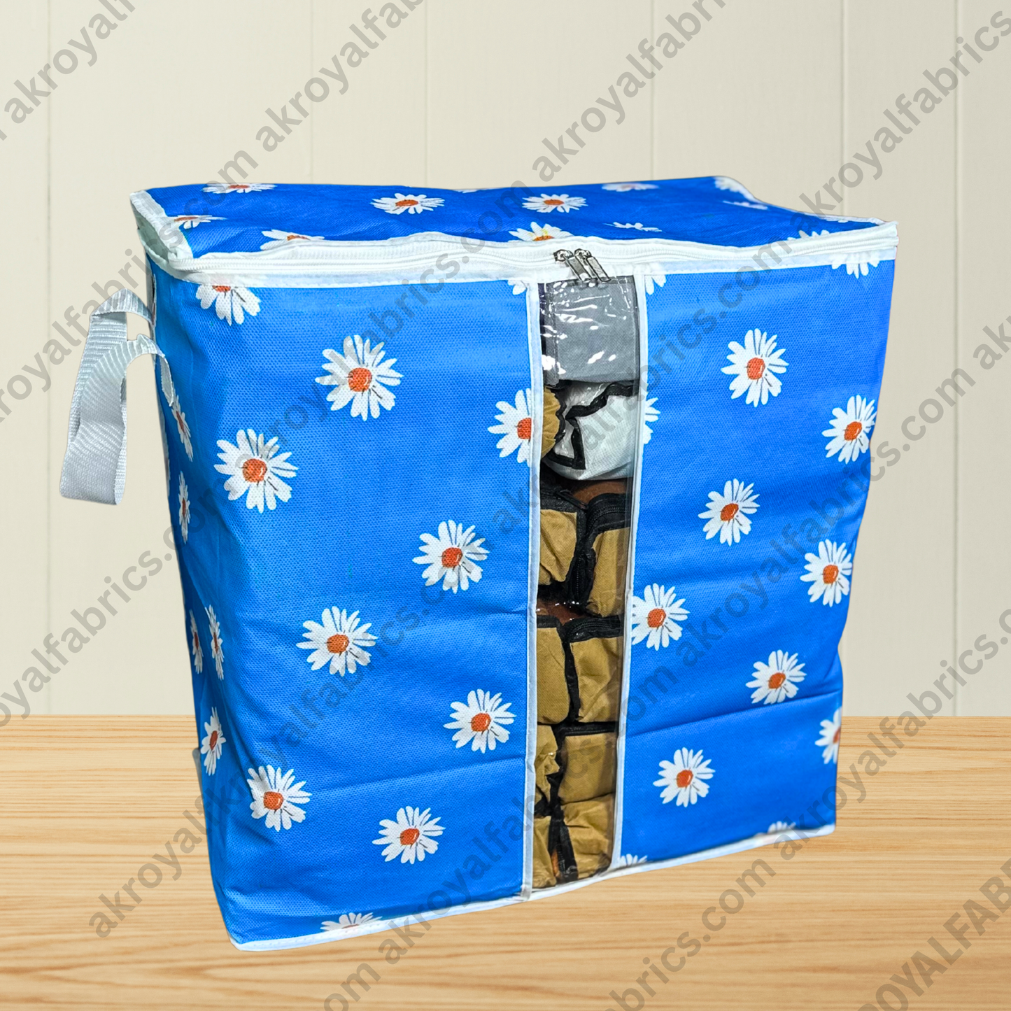 Durable Non-Woven Storage Organizer –  Floral Design