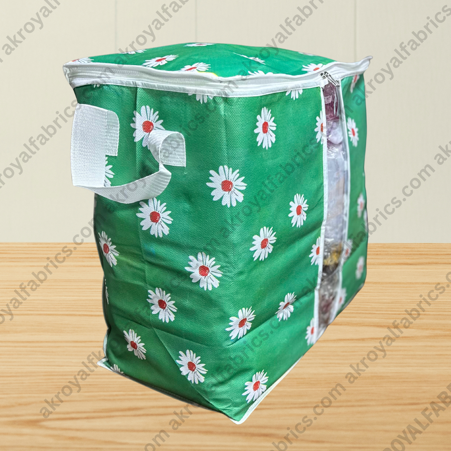 Durable Non-Woven Storage Organizer –  Floral Design