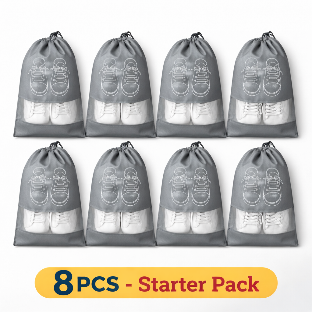 8 Pcs Travel Shoe Storage Bag
