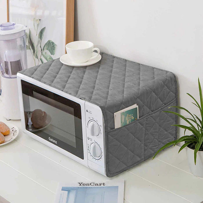 Quilted Cotton Microwave Oven Cover